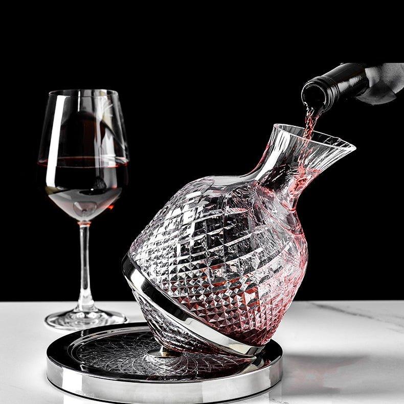 Omnicks™ Top Shelf 360° Spinning Decanter (Wine or Spirits)