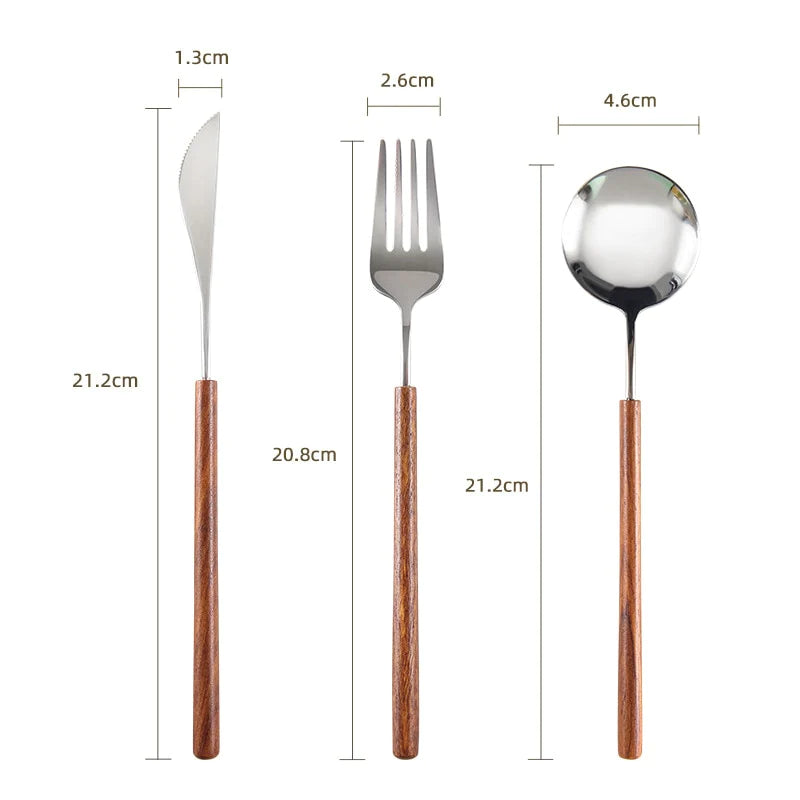 Okawa Rosewood Cutlery Set