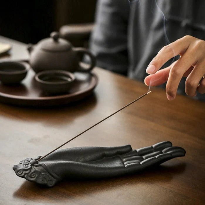 The Palm of Zen Incense Holder