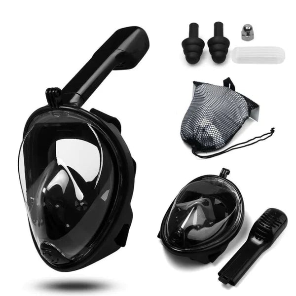 AquaView Pro™ Full Face Mask (Carry Bag + Camera Mount + Ear Plugs)
